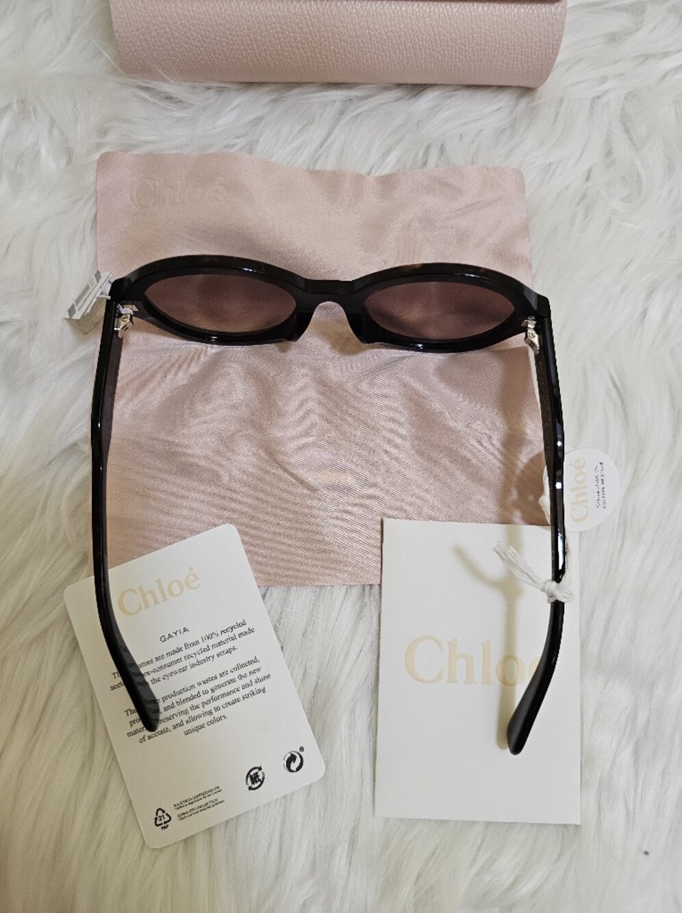 New Chloé 54mm Gayia oval-frame sunglasses - Picture 10 of 14